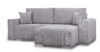 Диван-кровать угловой Оксфорд 712 композиция 1, шенилл MUZA 07 светло-серый, модульная система, сборка на любую сторону