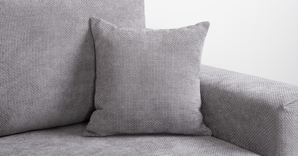 Диван-кровать угловой Оксфорд 712 композиция 2, MUZA 07 светло-серый, модульная система, сборка на любую сторону