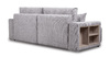 Диван-кровать угловой Оксфорд 712 композиция 1, шенилл MUZA 07 светло-серый, модульная система, сборка на любую сторону