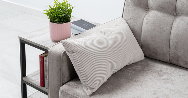 Диван-кровать прямой Арно ТД 563 велюр Лаки 02 серый жемчуг, Vertical 910 молочно-серый