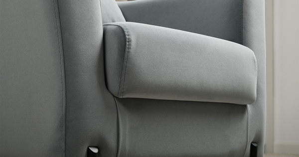 Кресло для отдыха Барселона ТК 673 велюр Diagonal 995 серо-голубой