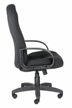 Кресло на колесах Гармония ультра ткань черный, крестовина пластик, подлокотники пластик, механизм качания