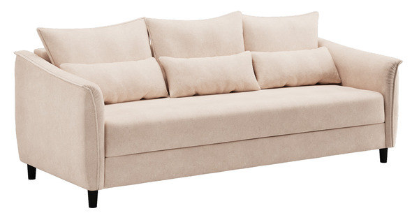 Диван-кровать прямой Берта ТД 771 велюр Mirage semolina молочный