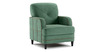 Кресло для отдыха Черри ТК 288 велюр Irida 09 зеленый, Эвита шоколад бежево-коричневый
