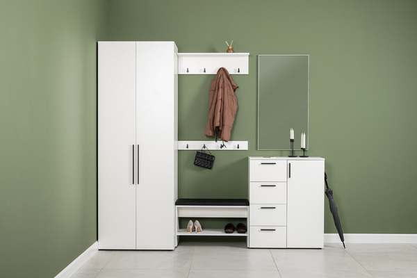 Вешалка навесная Эйр 16.551.02 белый РЕ шагрень