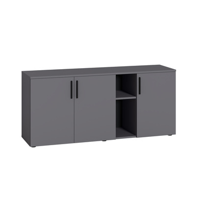 Тумба под ТВ Эйр 16.55 серый графит 0162 РЕ, собирается на любую сторону