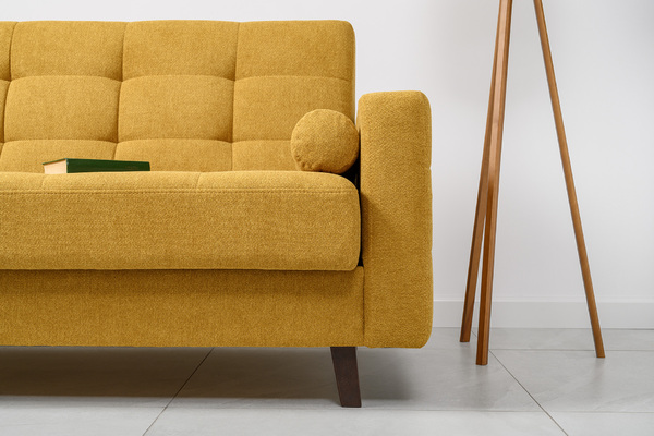 Диван-кровать прямой Эмили ТД 914 велюр горчичный