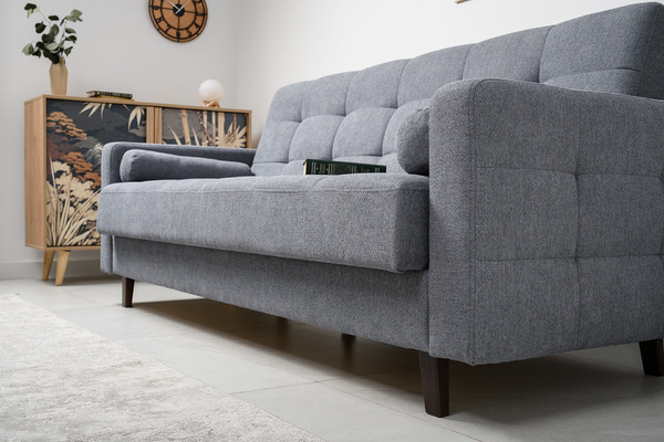 Диван-кровать прямой Эмили ТД 915 велюр серый