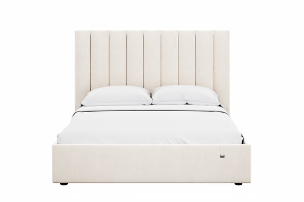 Спальня Дакота композиция 2 меренга, белый, с кроватью Ингрид/Ingrid 160 велюр вивальди 2 с ортопедическим основанием и подъемным механизмом (спальное место 160 х 200)