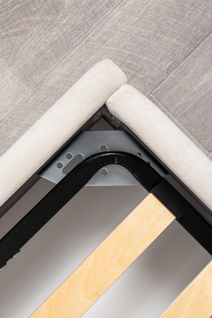 Кровать Марион 180 велюр OCEAN 002 бежевый с ортопедическим основанием и подъемным механизмом (спальное место 180 х 200)