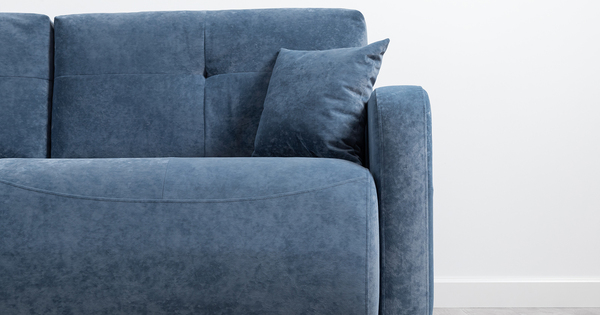 Диван-кровать прямой Марсель ТД 702 велюр Aura 24 синий