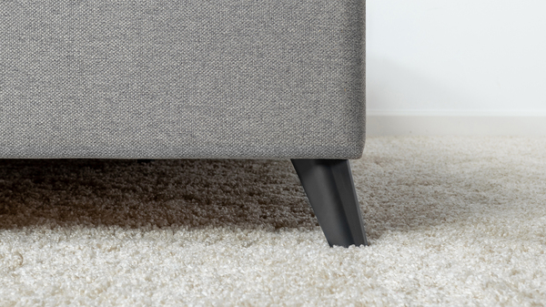 Кровать Миа 160 рогожка серый, кант желтовато-коричневый с ортопедическим основанием и подъемным механизмом