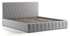 Кровать Милана 180 велюр светло-серый с ортопедическим основанием и подъемным механизмом