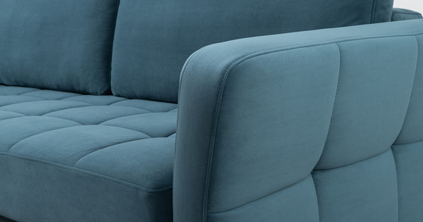 Диван-кровать прямой Невада ТД 572 велюр Vendetta 25 синий деним