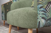 Кресло для отдыха Маттиас ТК 120 велюр монстера, moss 615, зеленый