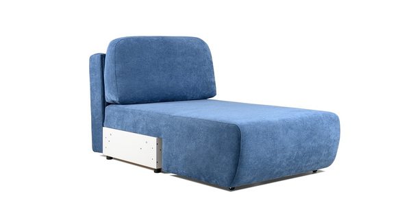 Диван-кровать угловой Тэдди 1504 композиция 3, букле Pique 009 синий, модульная система, сборка на любую сторону